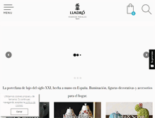 Tablet Screenshot of lladro.com